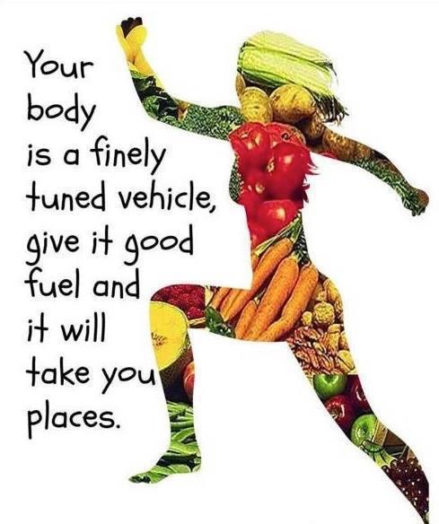 give ur body good fuel