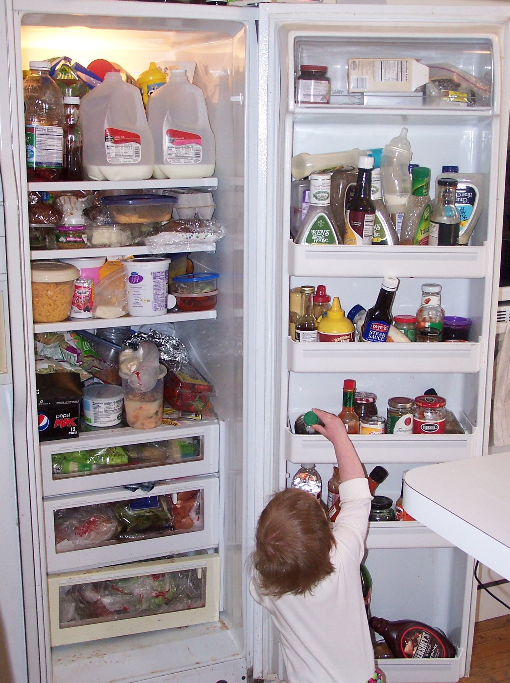 clear out the fridge