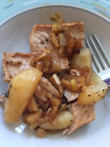 chicken with pear and ginger sauce