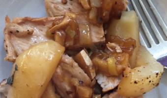 chicken with pear and ginger sauce